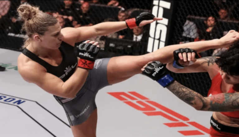 Kayla Harrison se bat avec Cris Cyborg