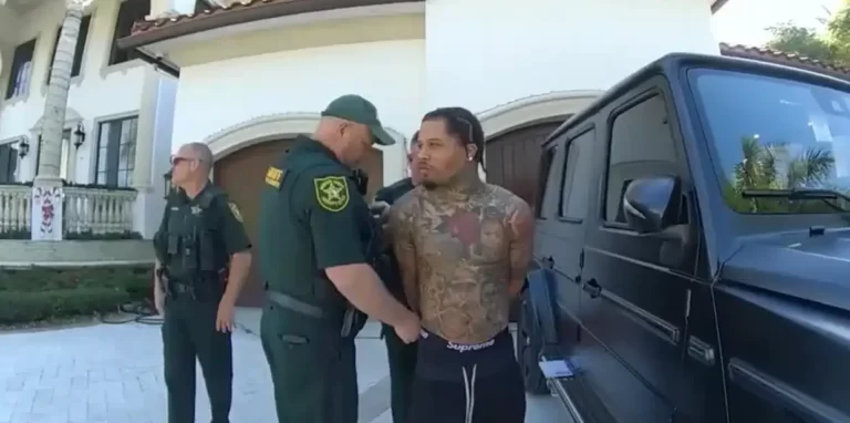 Images d&rsquo;arrestation de Davis pour violence domestique