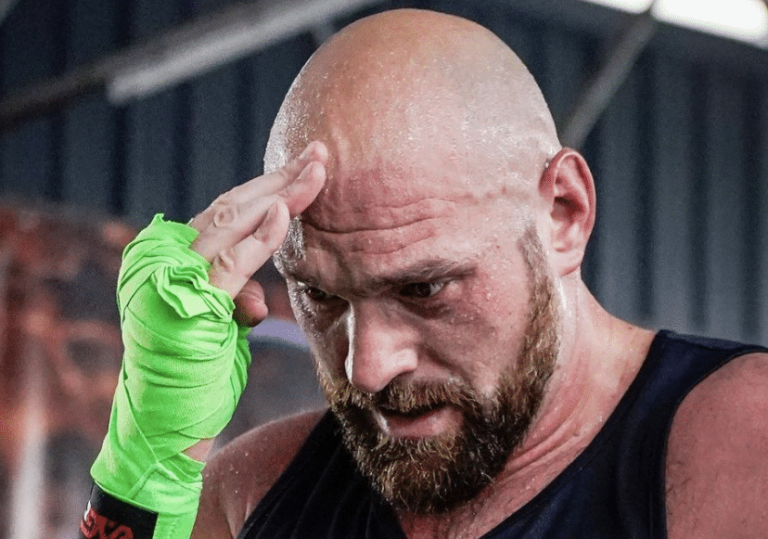 Images d&rsquo;entraînement de boxe de l&rsquo;ombre de Fury