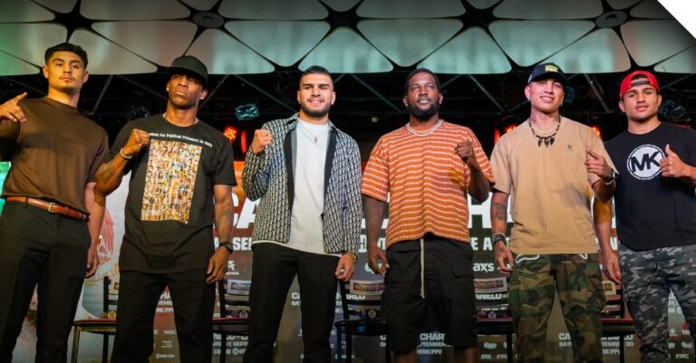 Conférence de presse finale de Canelo contre Charlo Undercard