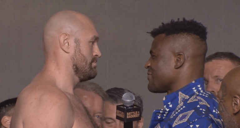 Fureur contre.  Presseur d’avant-combat de Ngannou