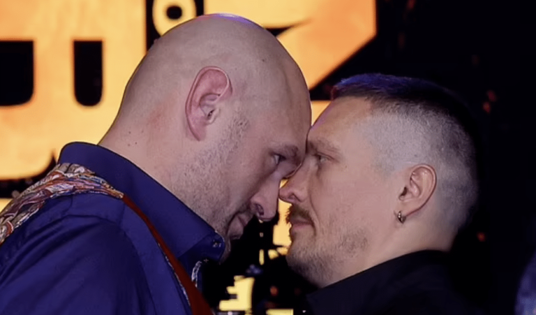 Presseur chauffé de Fury et Usyk