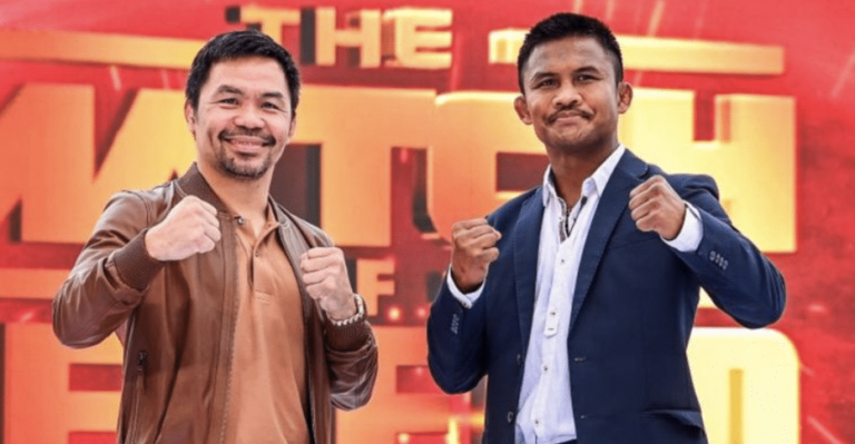 Manny Pacquiao contre.  Exposition Buakaw Banchamek