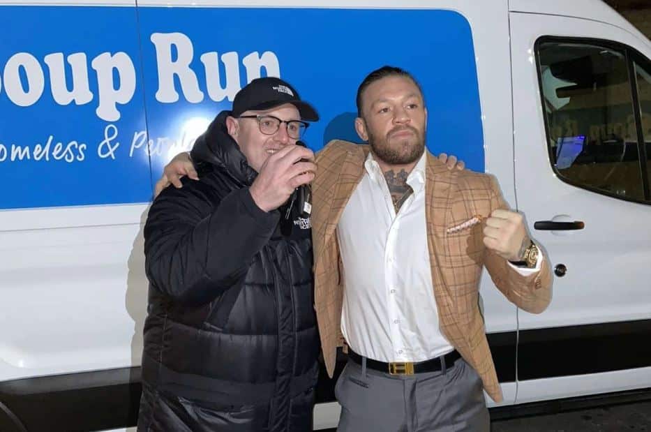 McGregor fait un don aux sans-abri de Dublin