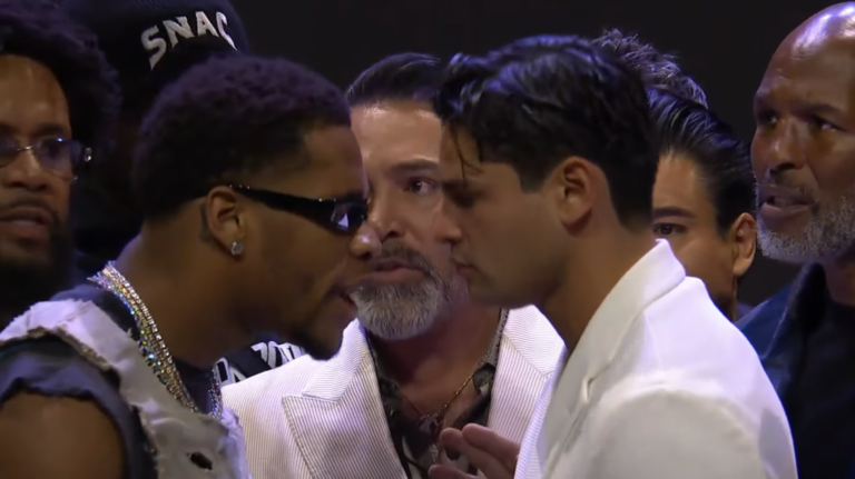 Les accusations de Devin Haney contre Ryan Garcia se poursuivent à LA Presser