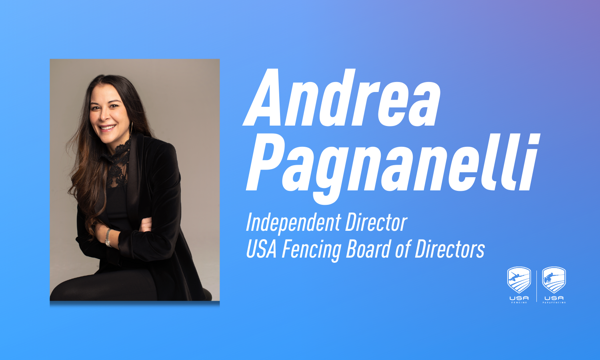 Andrea Pagnanelli, responsable des sports axés sur la croissance et ancien athlète de division I, nommé au conseil d'administration d'USA Fencing