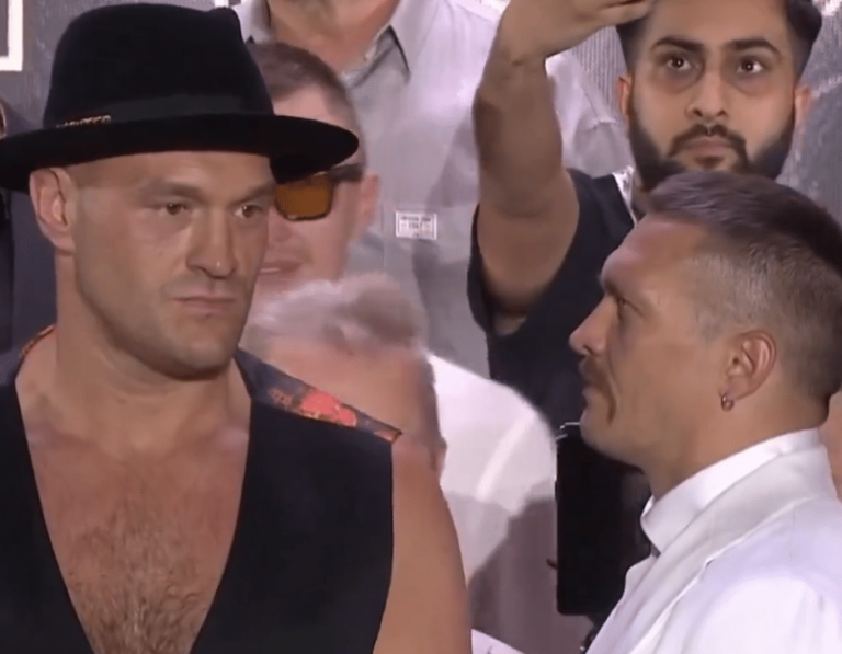 Fury ignore Usyk lors de leur confrontation
