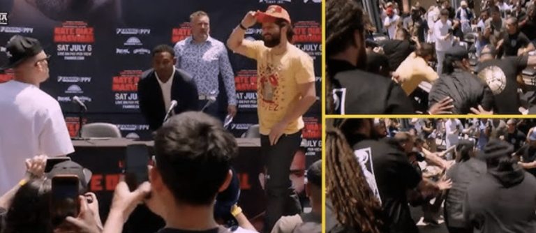 La conférence de presse Diaz-Masvidal se termine par une bagarre