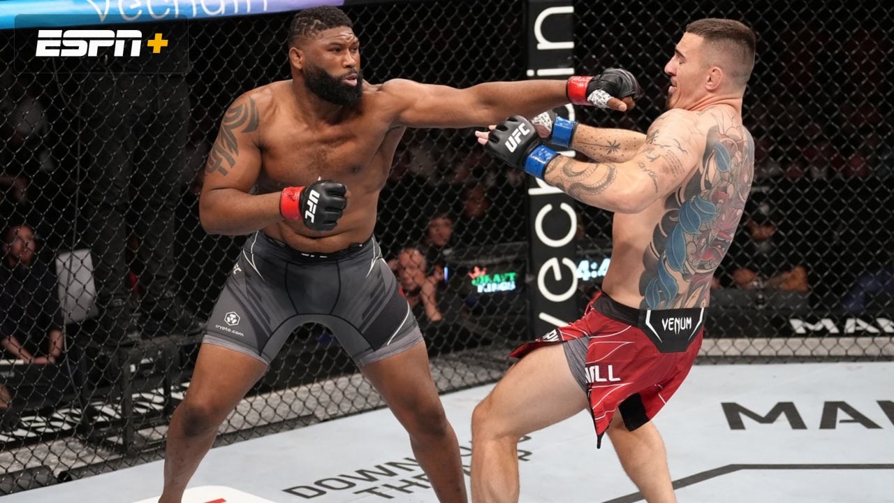 Réflexions de Curtis Blaydes sur l'image du titre des poids lourds de l'UFC – "Je considère Aspinall comme le gars avec la vraie ceinture"