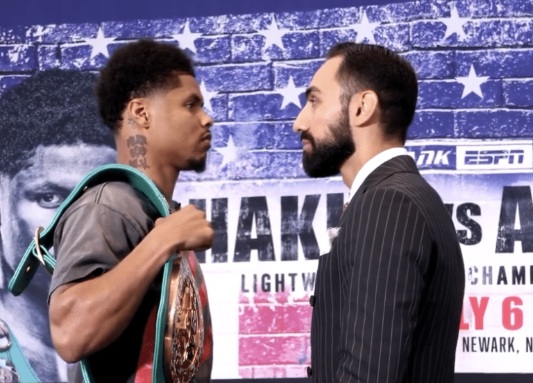Shakur Stevenson et Artem Harutyunyan s'affrontent