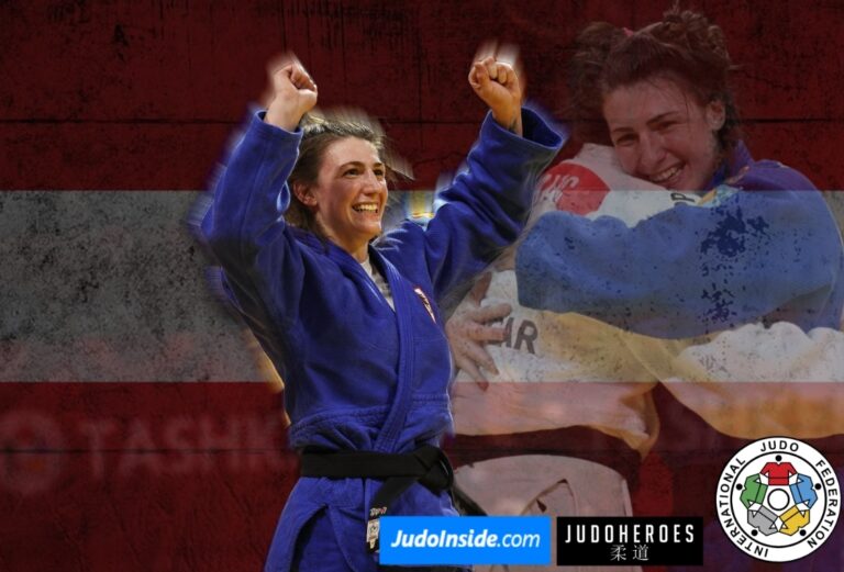 Porte-drapeaux en judo : Michaela Polleres (AUT)