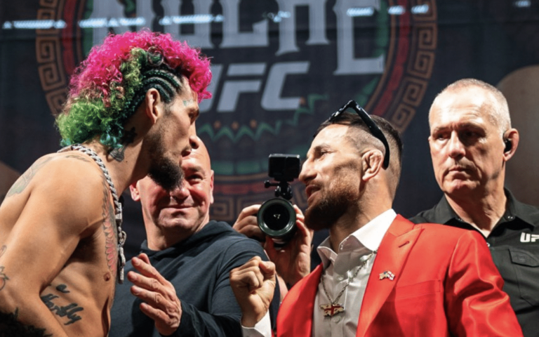 O'Malley et Dvalishvili s'affrontent lors de la conférence de presse finale de l'UFC 306