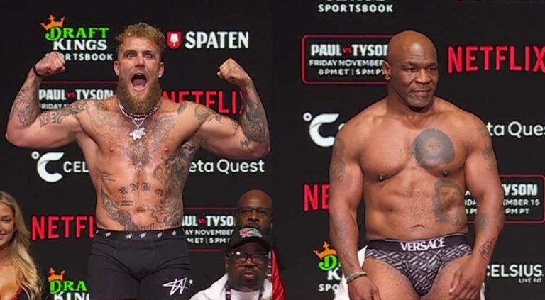 Jake Paul préféré à Mike Tyson dans les cotes des paris
