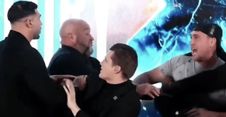 John Fury déclenche une bagarre entre Tommy Fury et Darren Till Presser