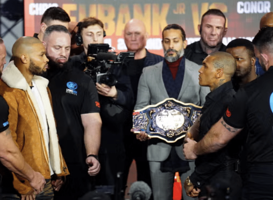 Eubank Jr. & Benn Trade Verbals pendant les médias