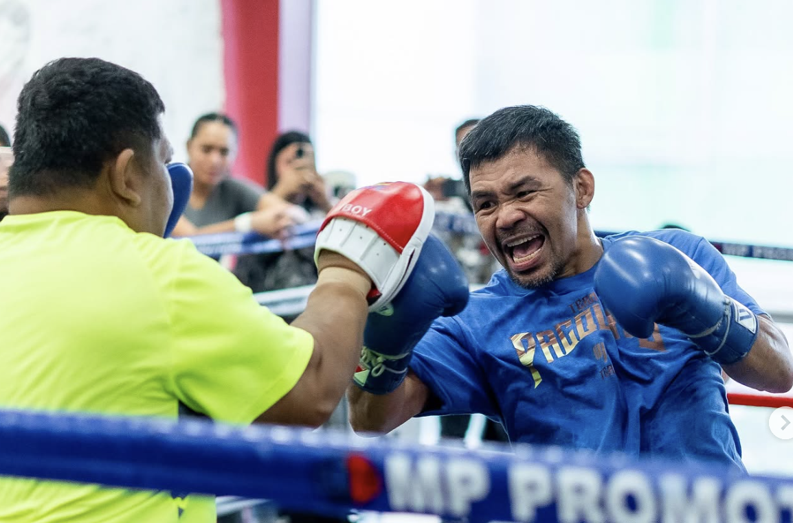 Pacquiao Down joue des risques pour la santé de son retour