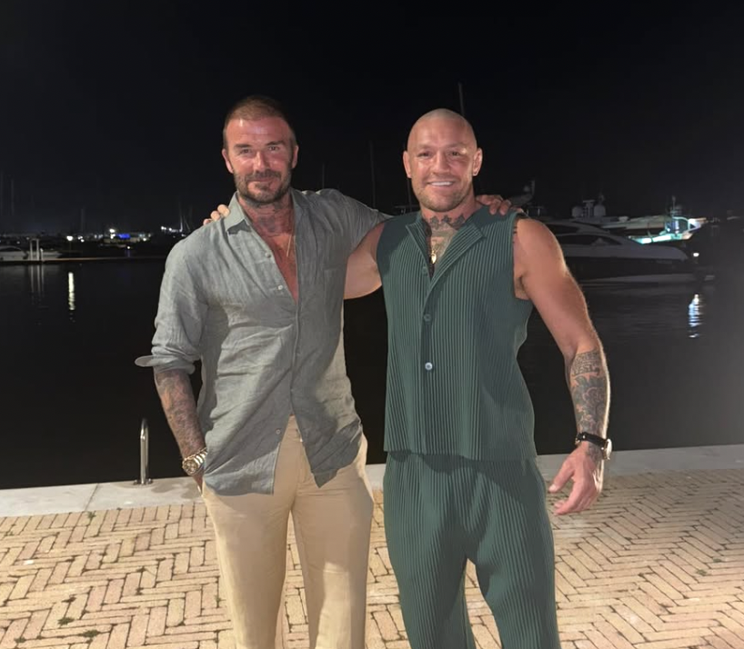 McGregor illustré avec David Beckham