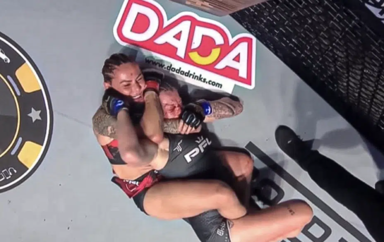 Cyborg fait taper Collins; Conserve son titre poids plume PFL
