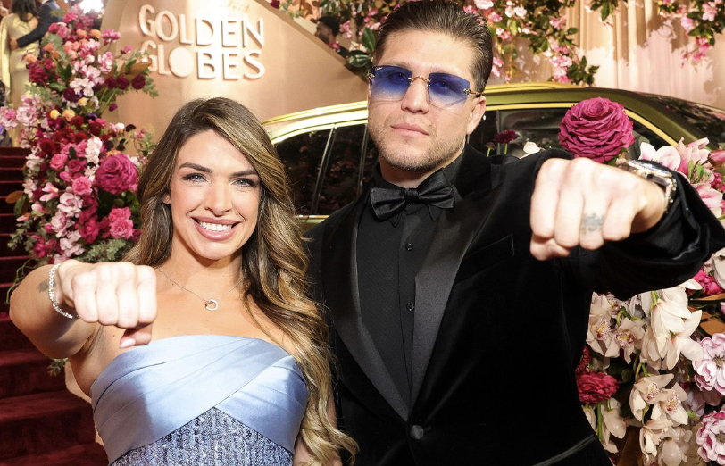 Mackenzie Dern et Brian Ortega de l'UFC font une apparition aux Golden Globes