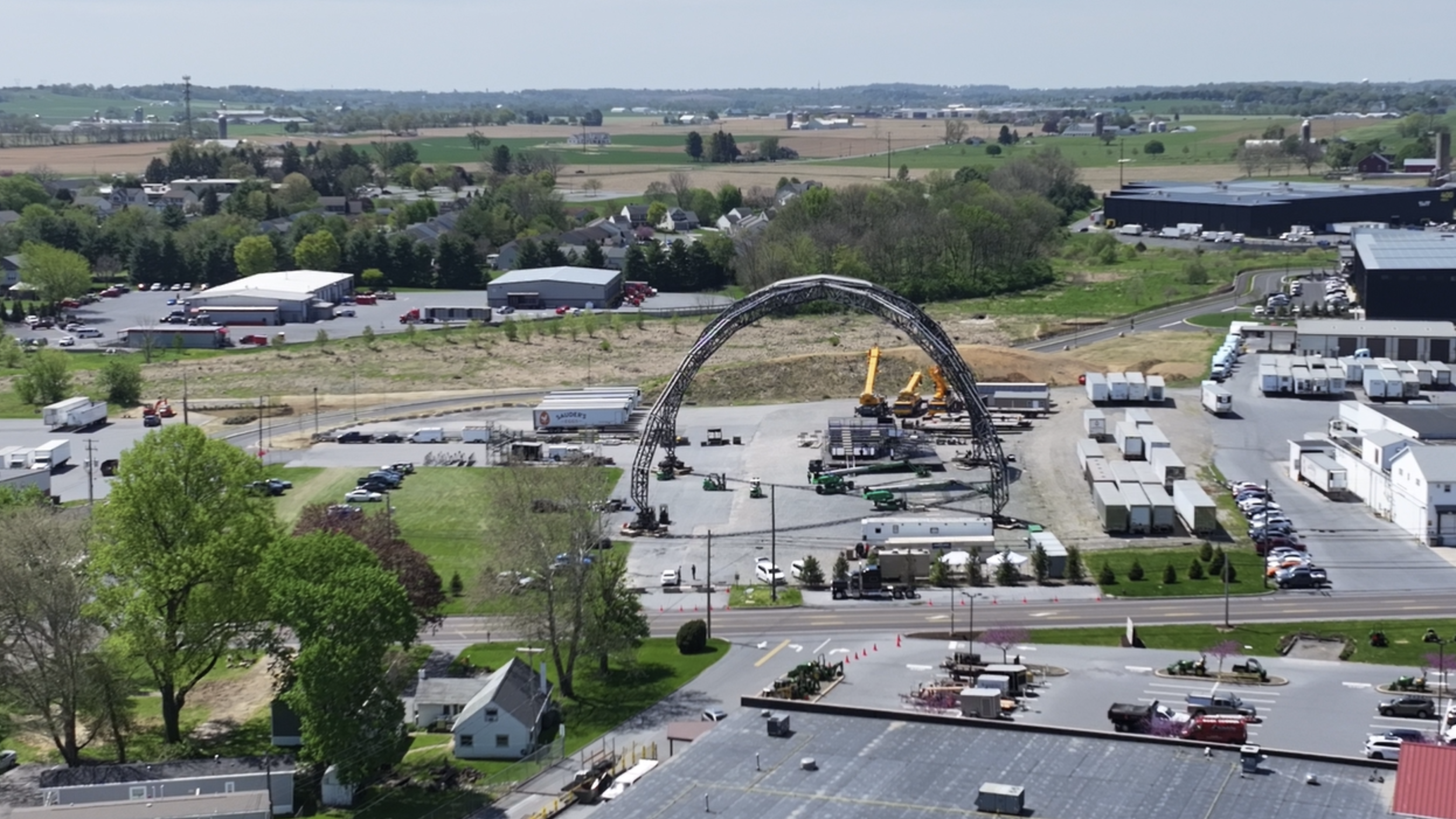La pièce maîtresse de l’UFC White House Show est en cours de construction dans une petite ville