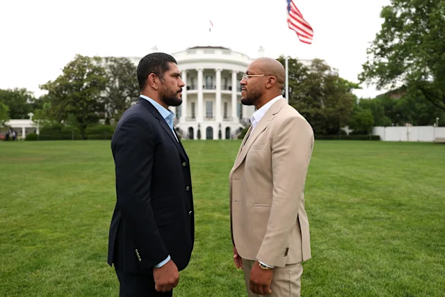 Les stars de l'UFC Freedom 250 visitent la Maison Blanche