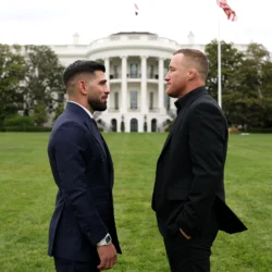 Justin Gaethje rend les choses personnelles avec Ilia Topuria « Il pense qu&rsquo;il est un Dieu »
