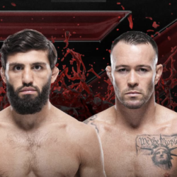 Tsarukyan contre. Ensemble de match de lutte Covington