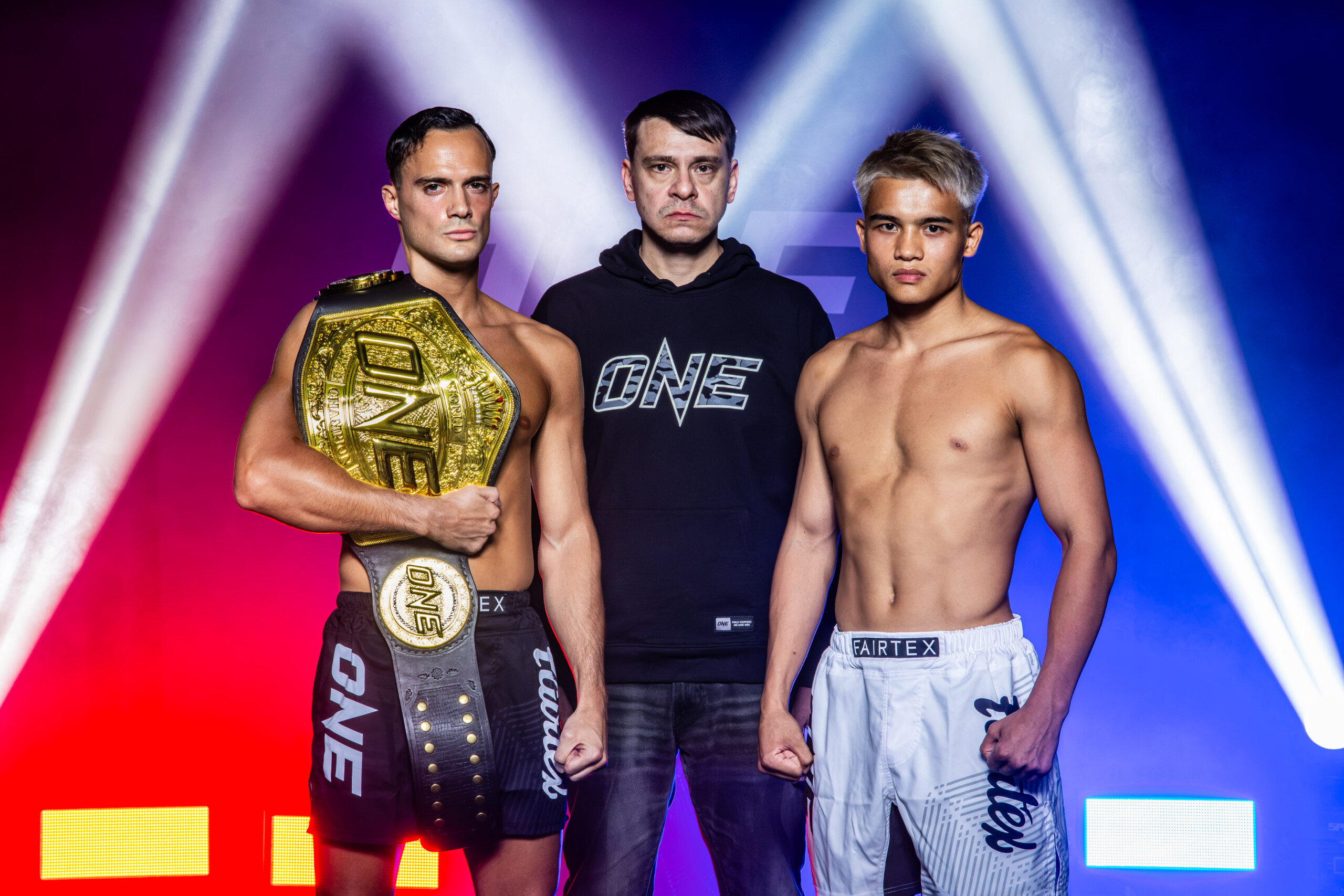 Jonathan Di Bella and Zhang Peimian face off ahead of their ONE Strawweight Kickboxing World Title rematch