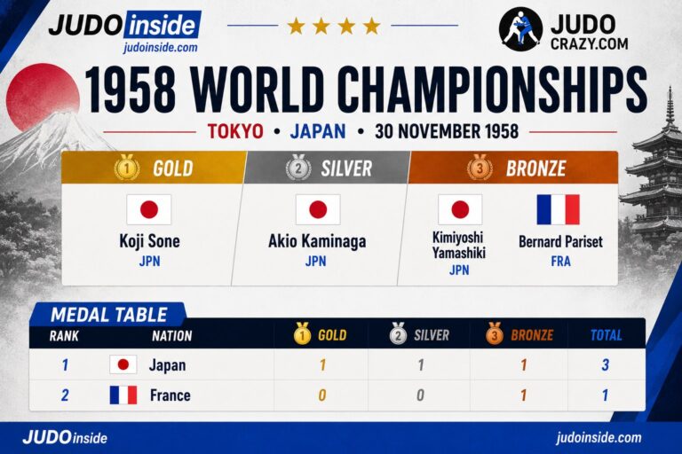 Tokyo 1958 : Koji Sone succède à Natsui en tant que champion du monde