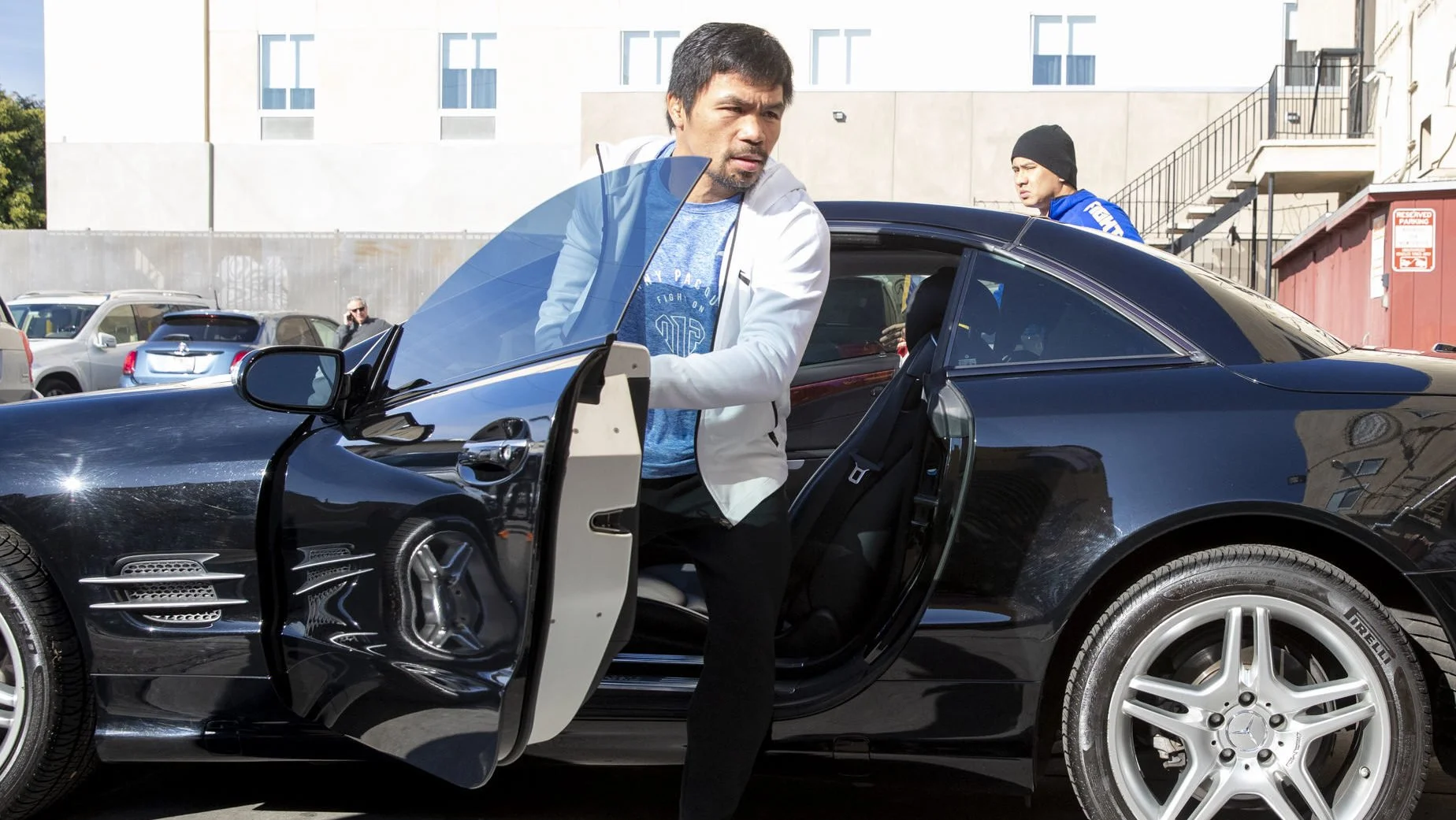 Manny Pacquiao revient à Chicago pour l'emménagement de sa fille à l'université