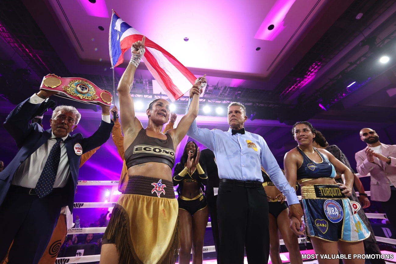 Amanda Serrano bat Lucrecia Manzur