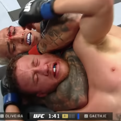 Oliveira appelle à un match revanche à 3 ceintures avec Gaethje