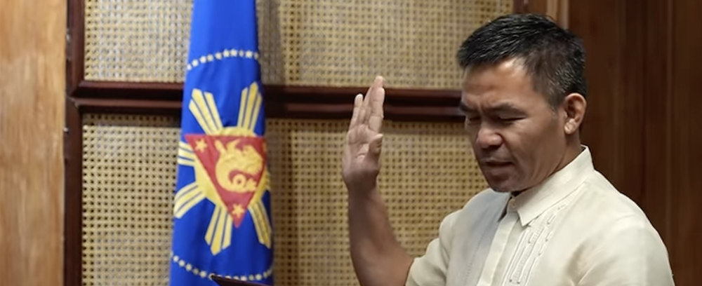 La carrière politique de Pacquiao se poursuit