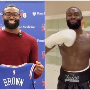 La star de la NBA Jaylen Brown fait ses débuts en boxe amateur