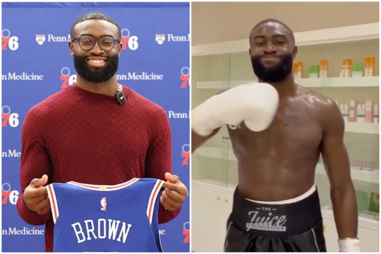 La star de la NBA Jaylen Brown fait ses débuts en boxe amateur