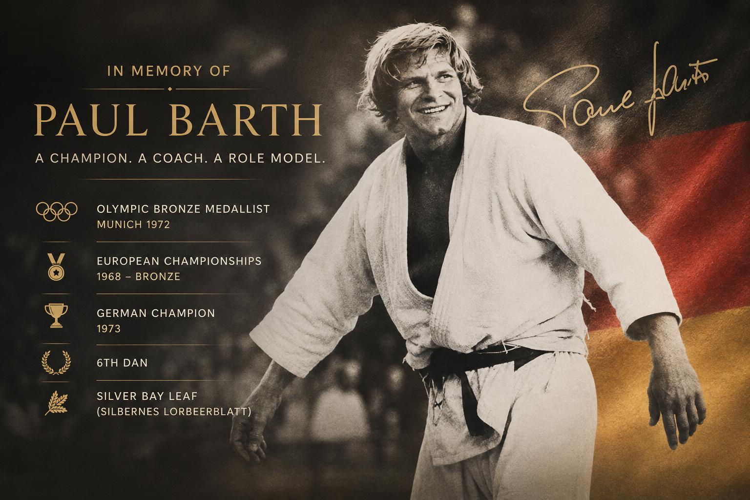 Paul Barth remembered 54 years after his Olympic bronze in Munich