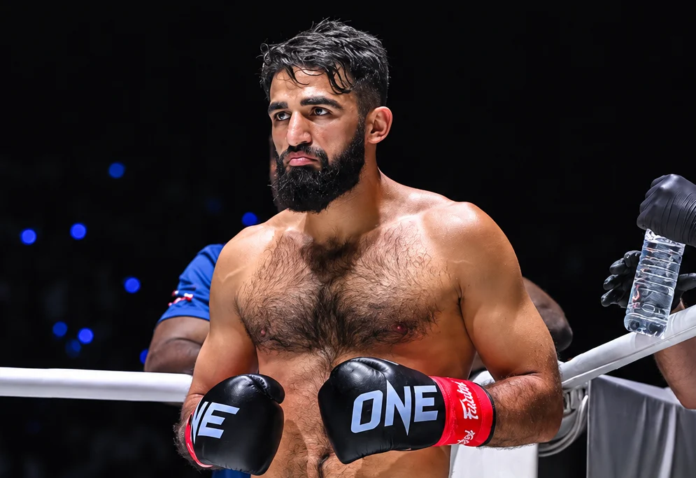 Three-time kickboxing World Champion Marat Grigorian prepares for battle.